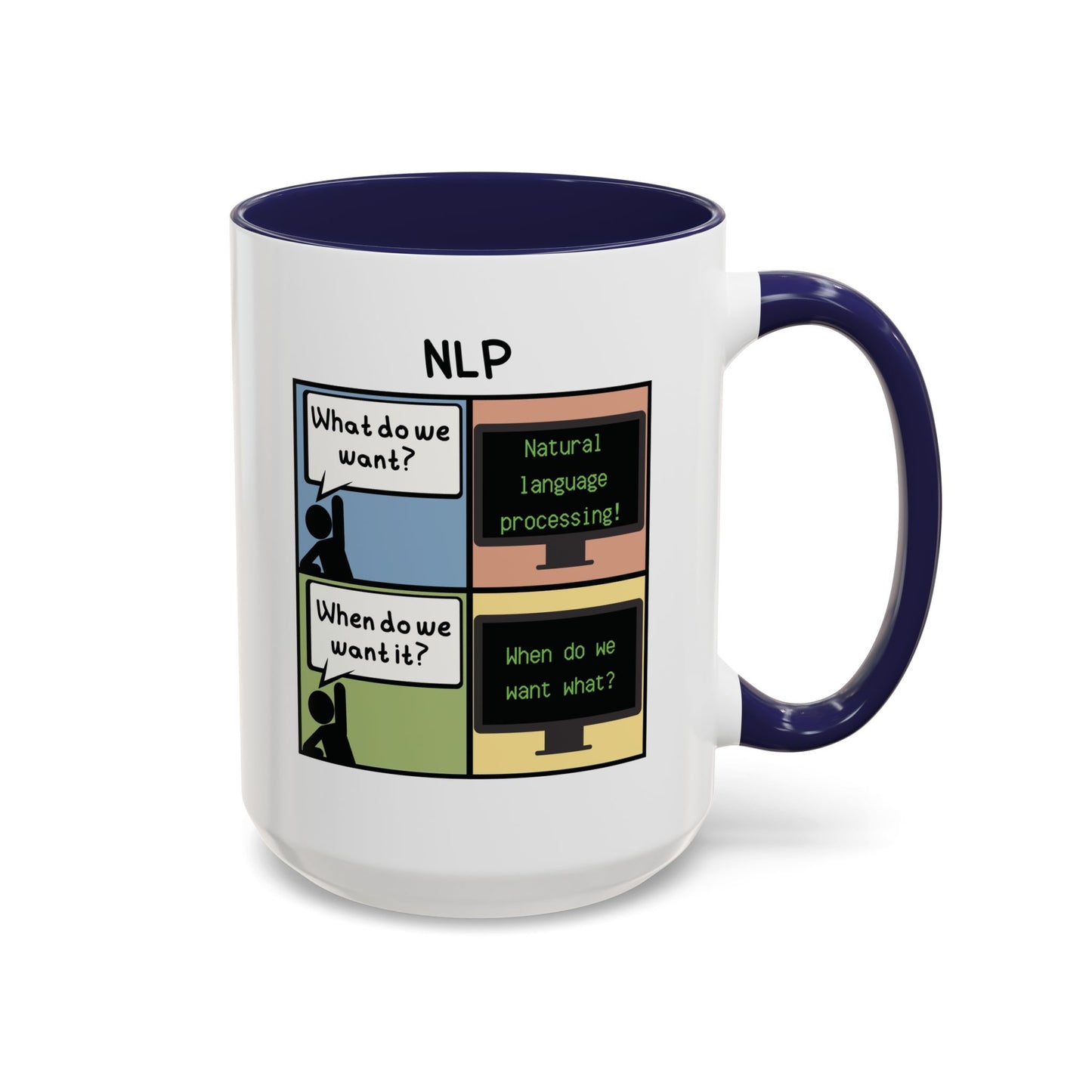 Natural Language Processing (NLP) Comic Mug