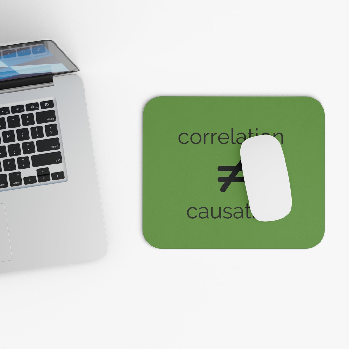 Correlation != Causation Mouse Pad