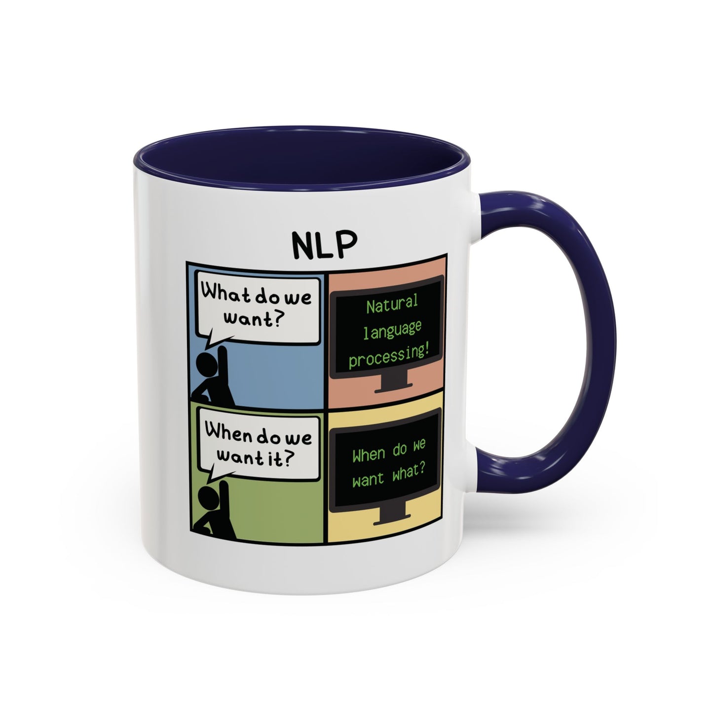 Natural Language Processing (NLP) Comic Mug