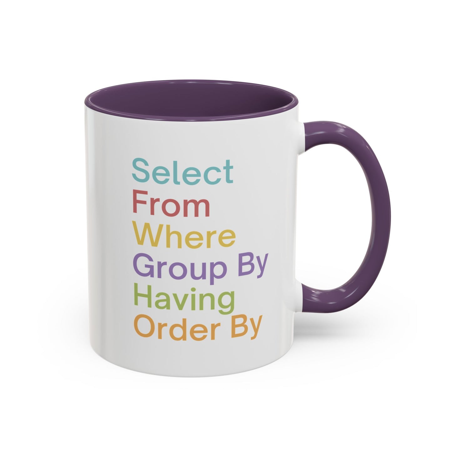 Colorful SQL Mug