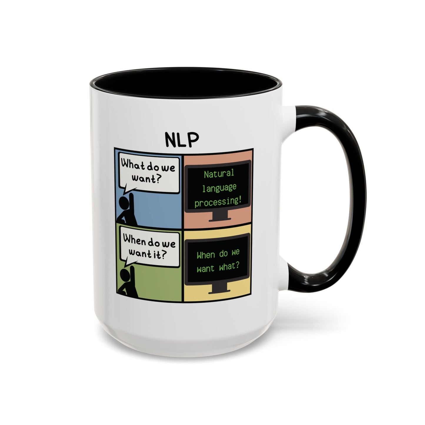 Natural Language Processing (NLP) Comic Mug