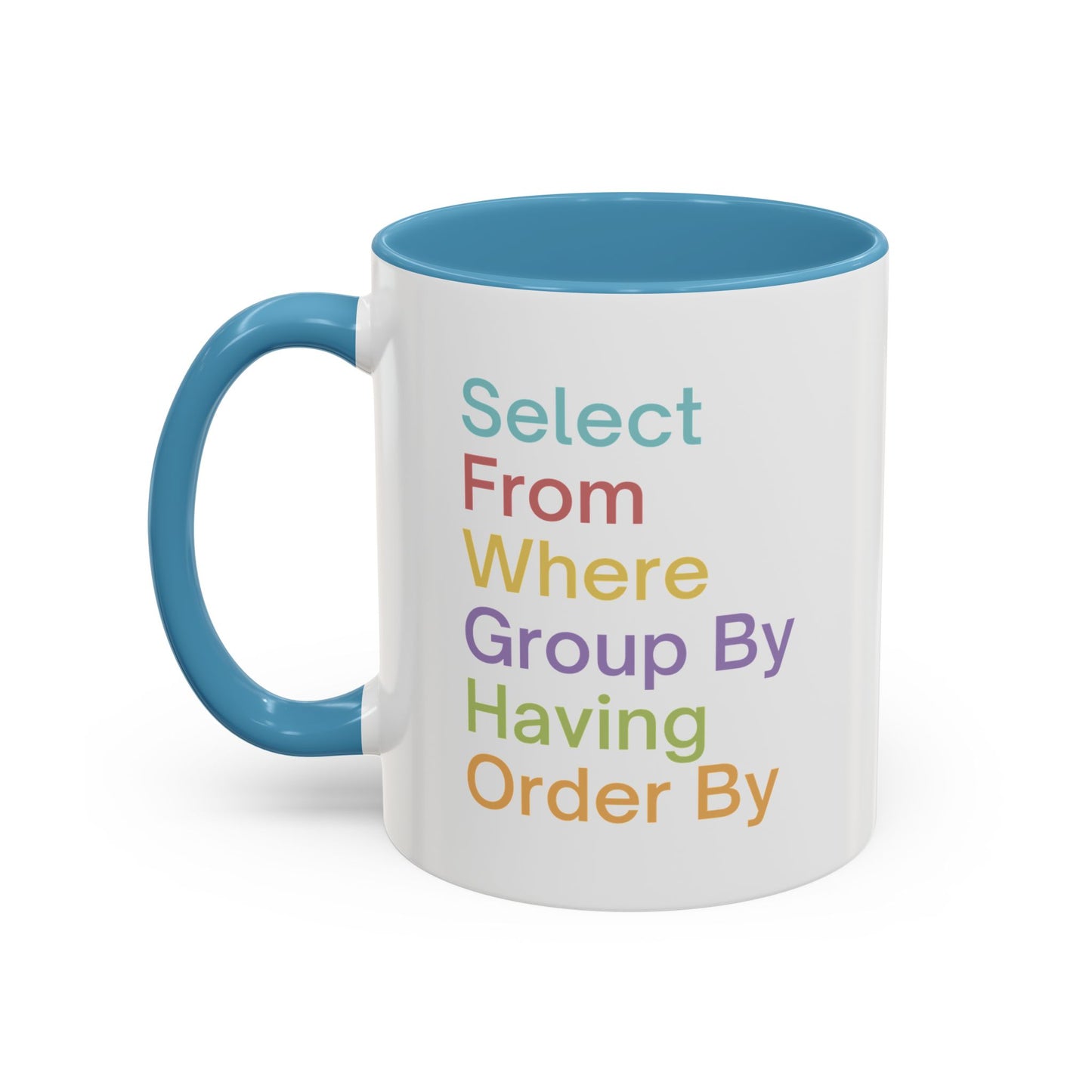 Colorful SQL Mug