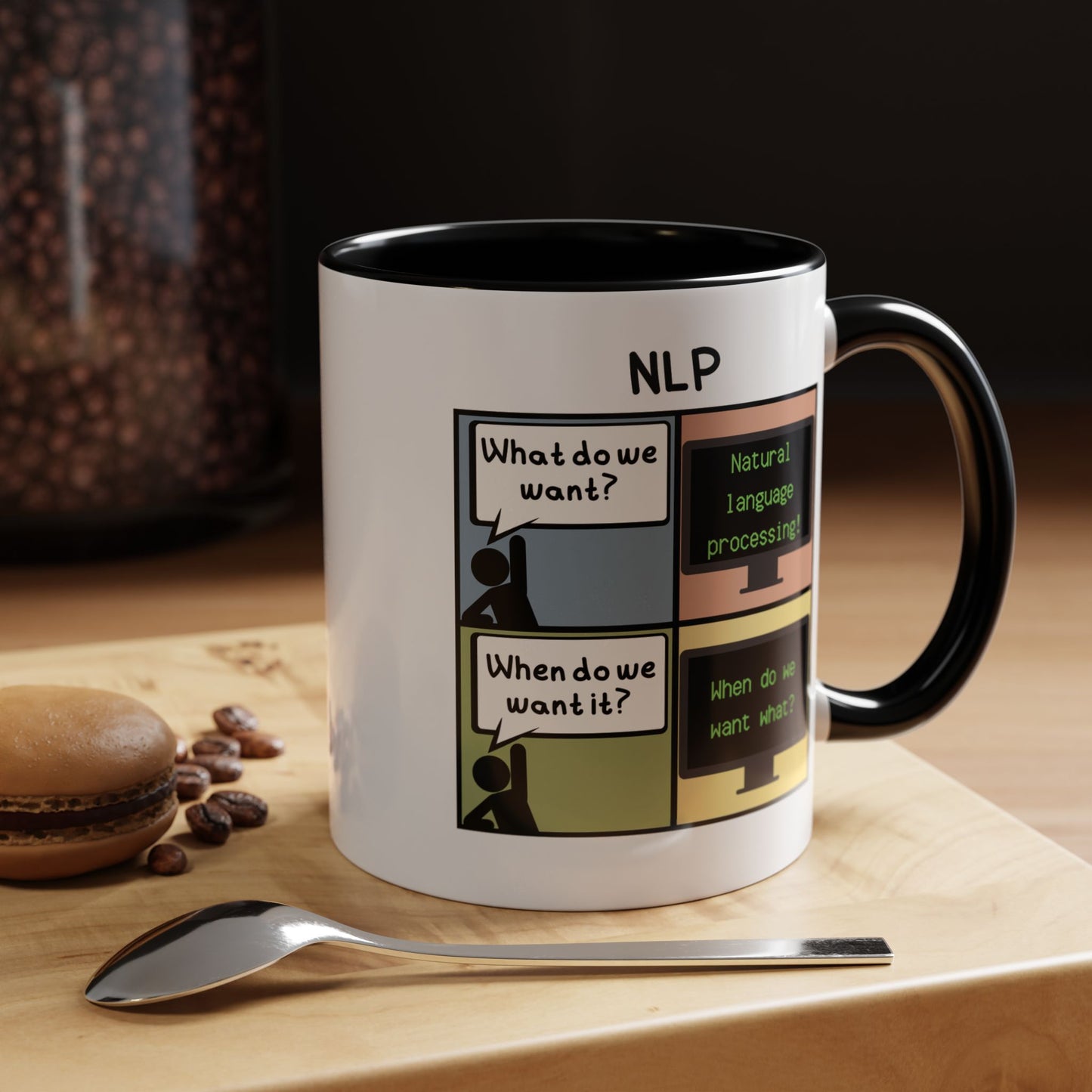 Natural Language Processing (NLP) Comic Mug