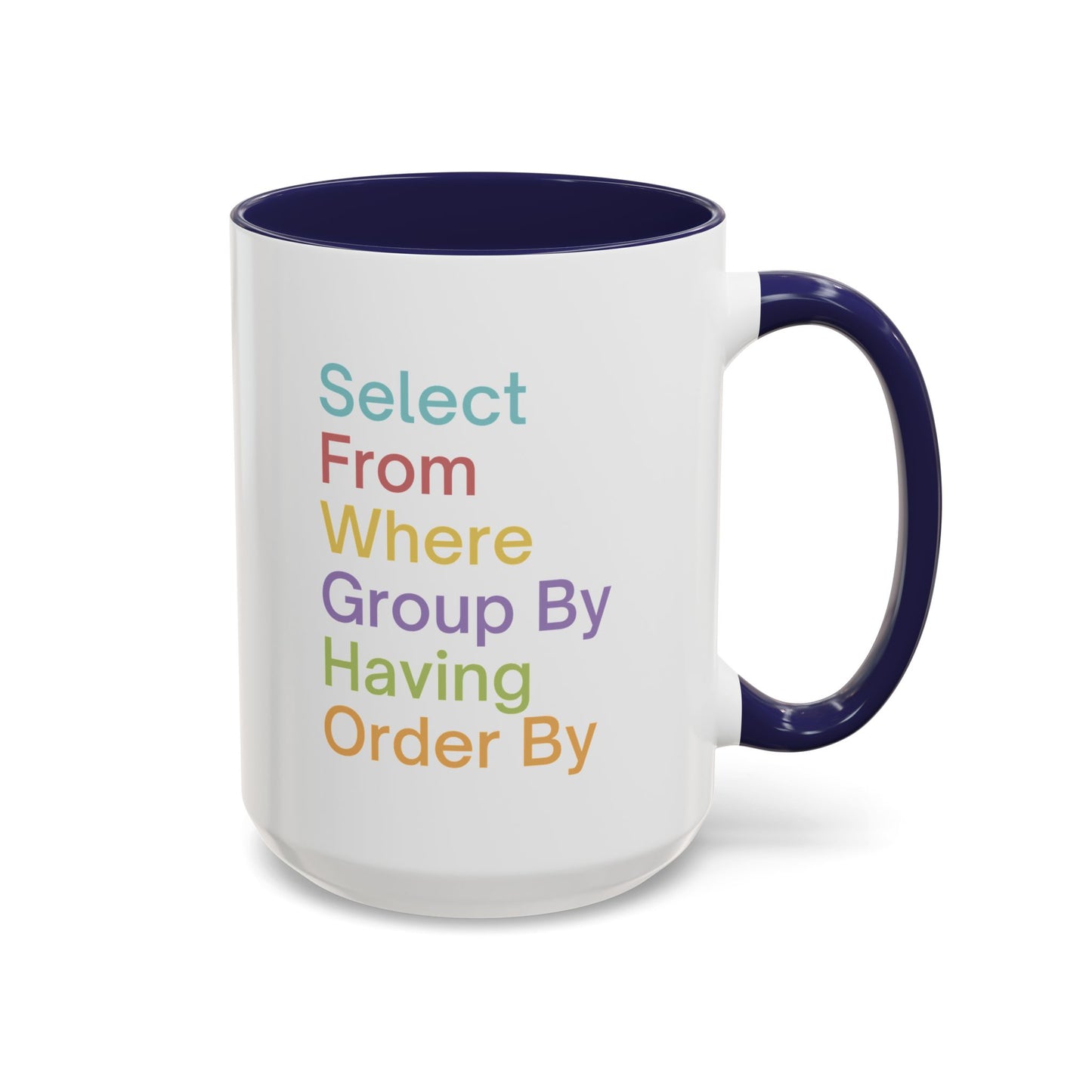 Colorful SQL Mug