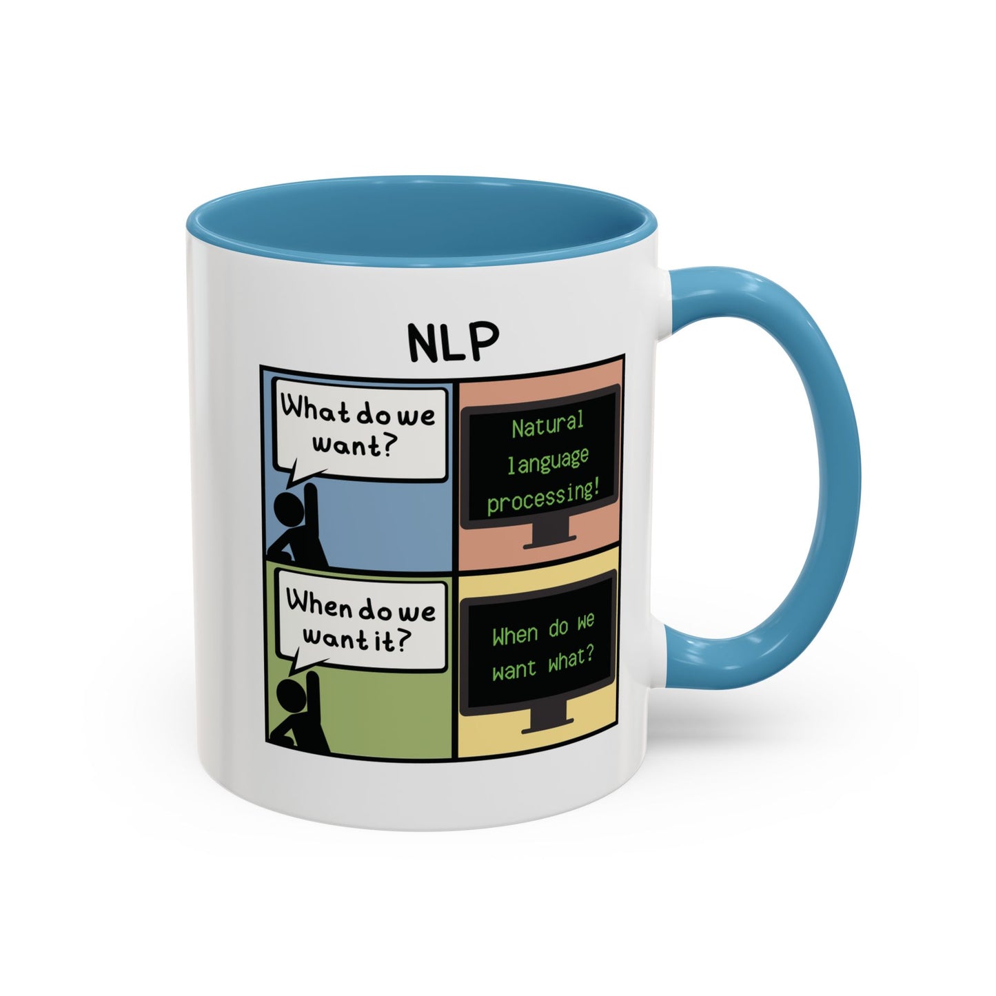 Natural Language Processing (NLP) Comic Mug