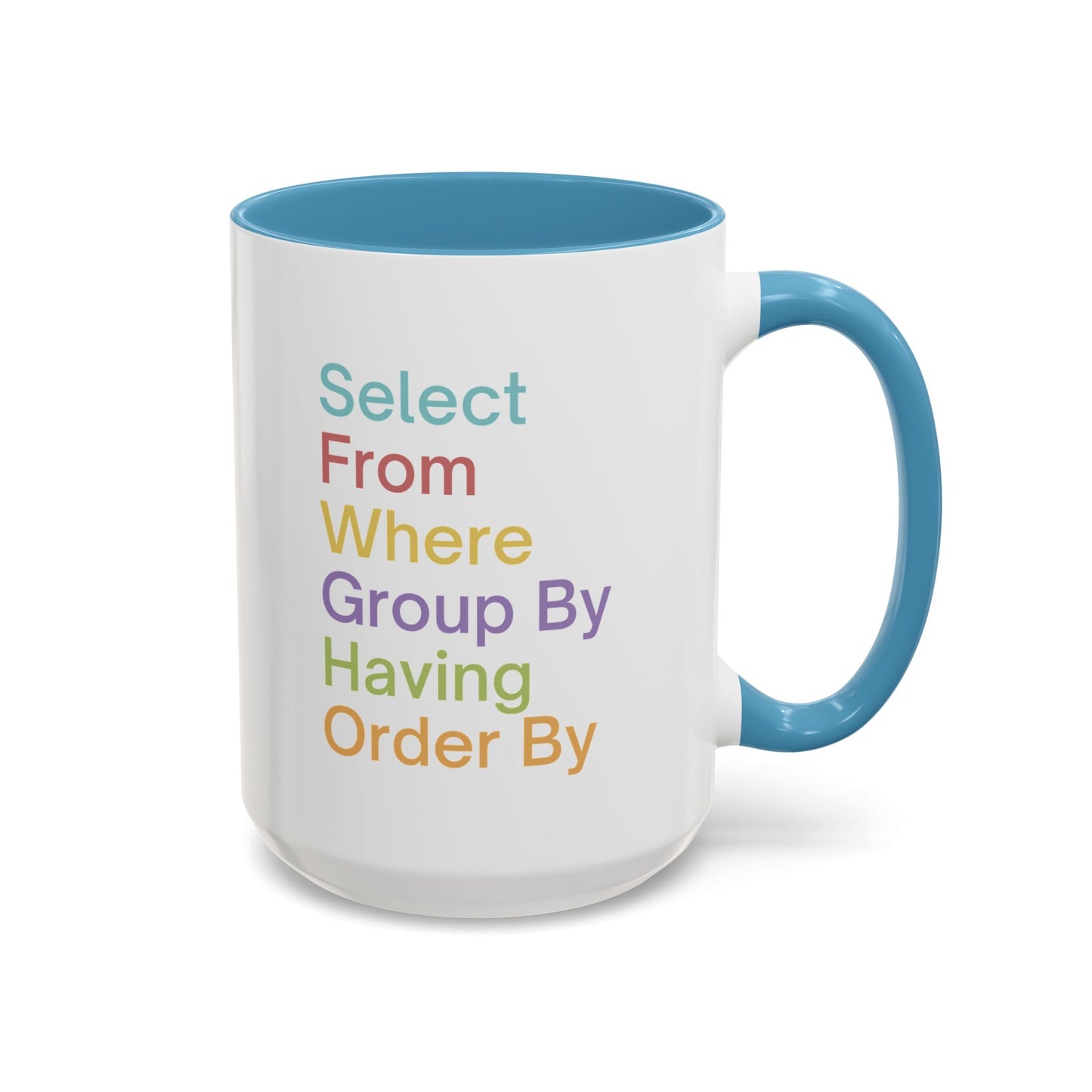 Colorful SQL Mug