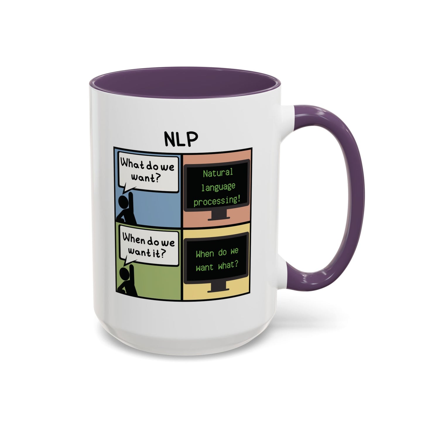 Natural Language Processing (NLP) Comic Mug