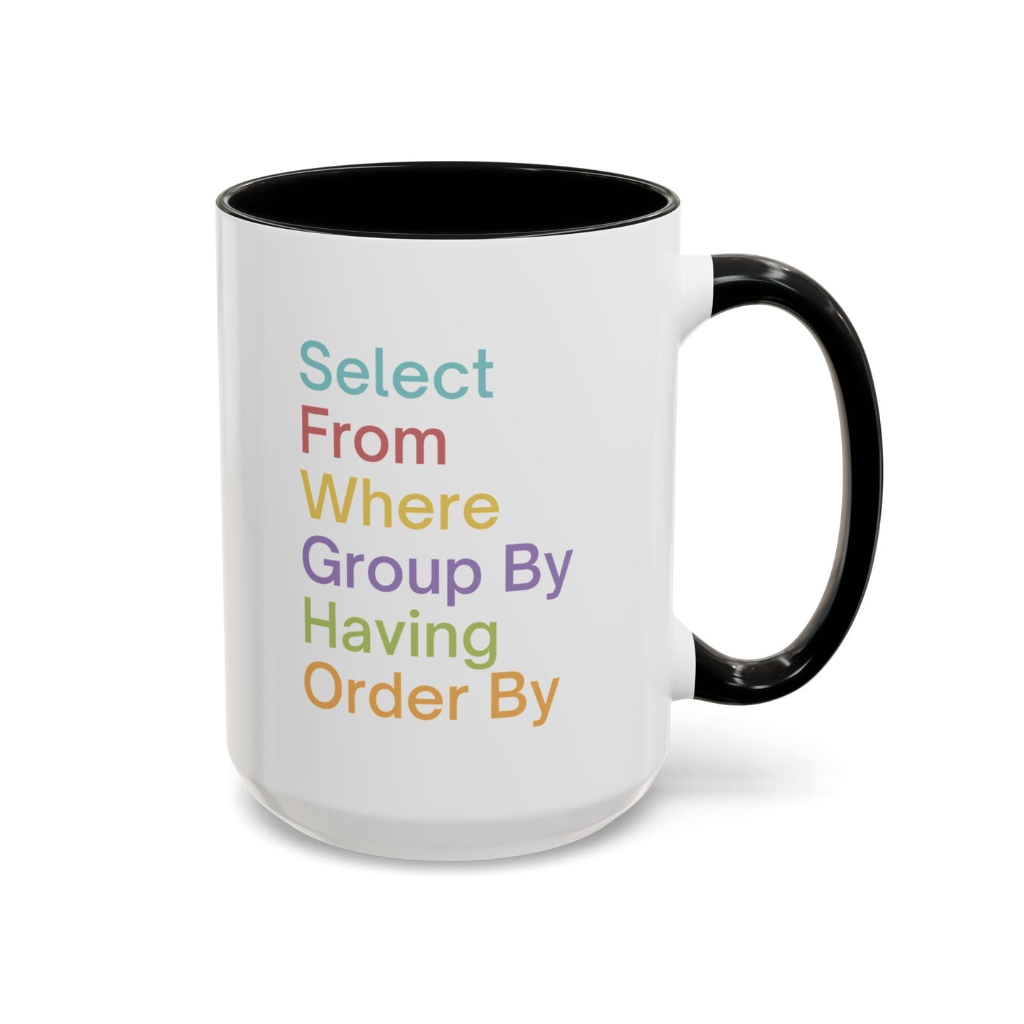 Colorful SQL Mug