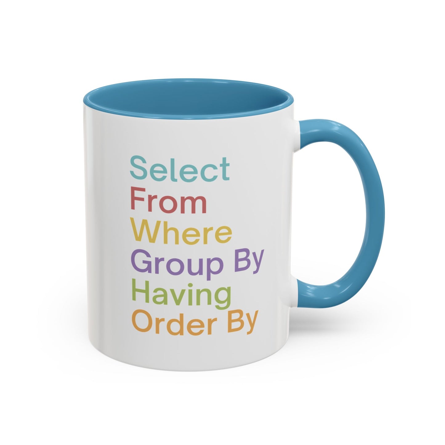 Colorful SQL Mug