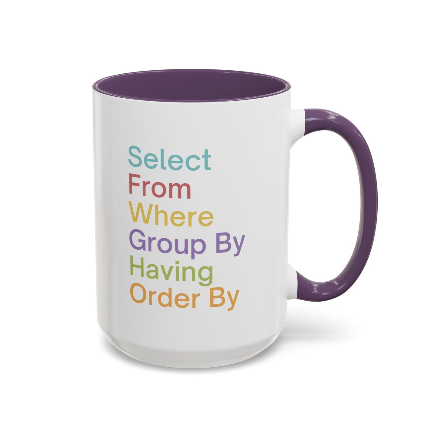 Colorful SQL Mug