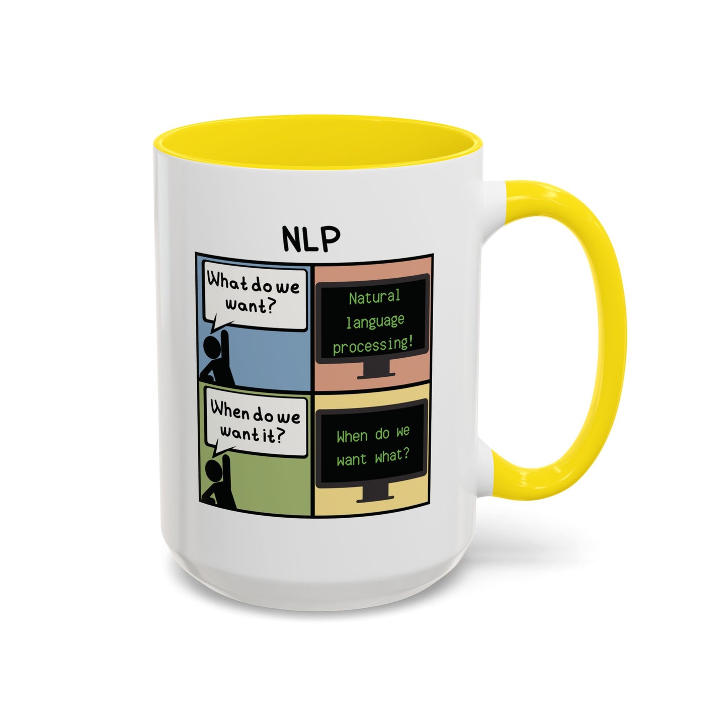 Natural Language Processing (NLP) Comic Mug