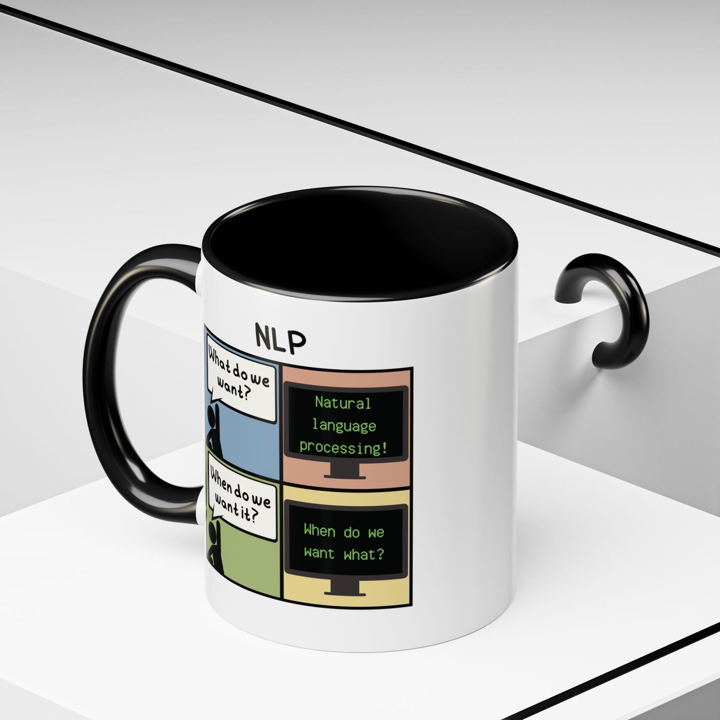 Natural Language Processing (NLP) Comic Mug