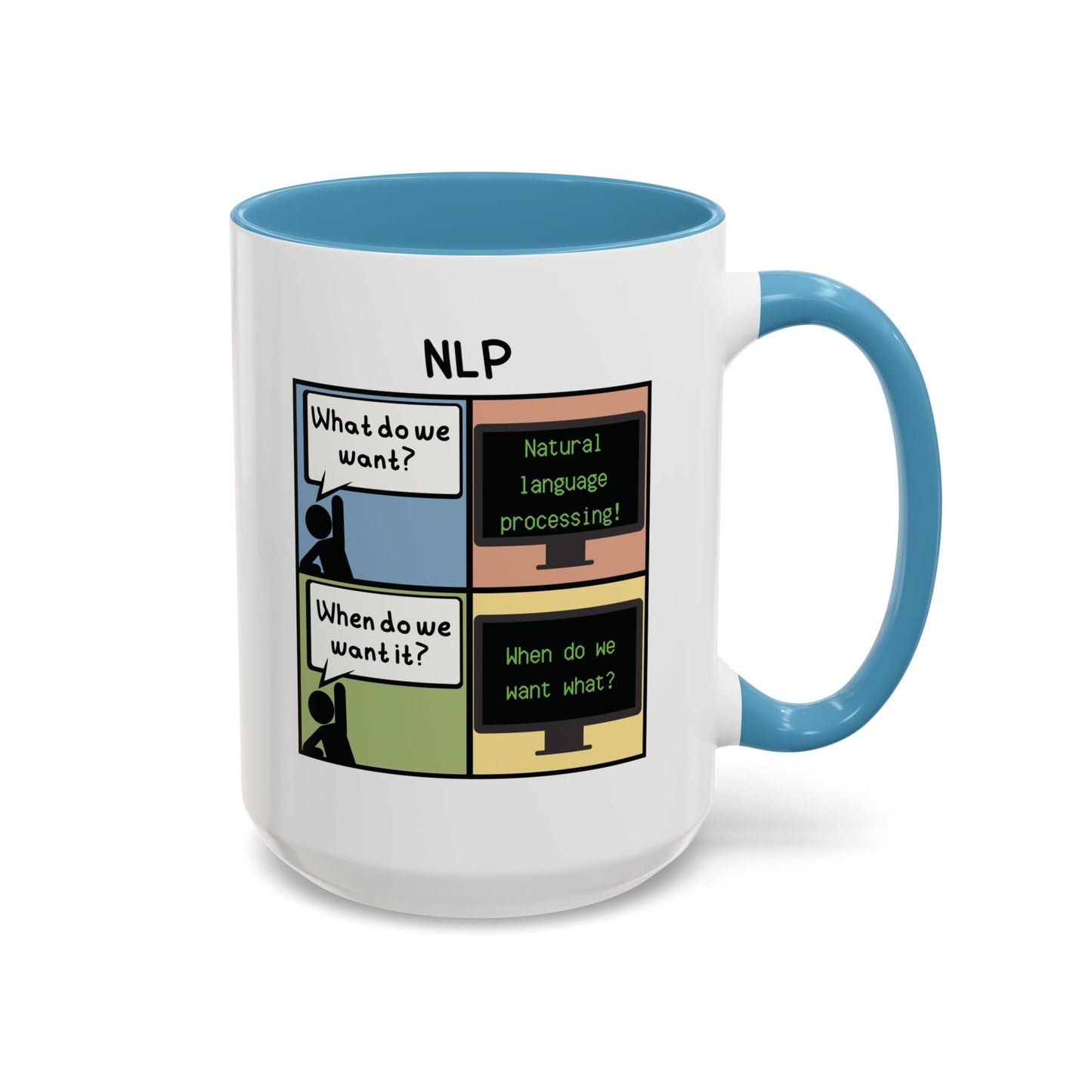 Natural Language Processing (NLP) Comic Mug