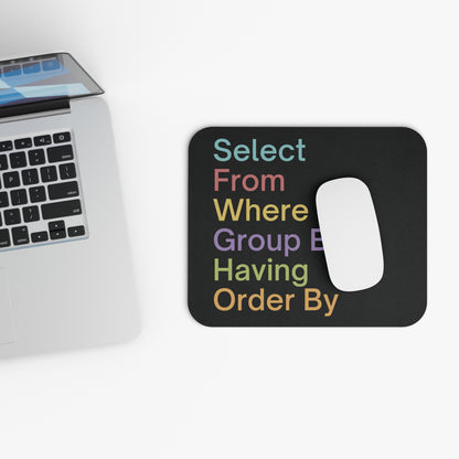 Colorful SQL Mouse Pad