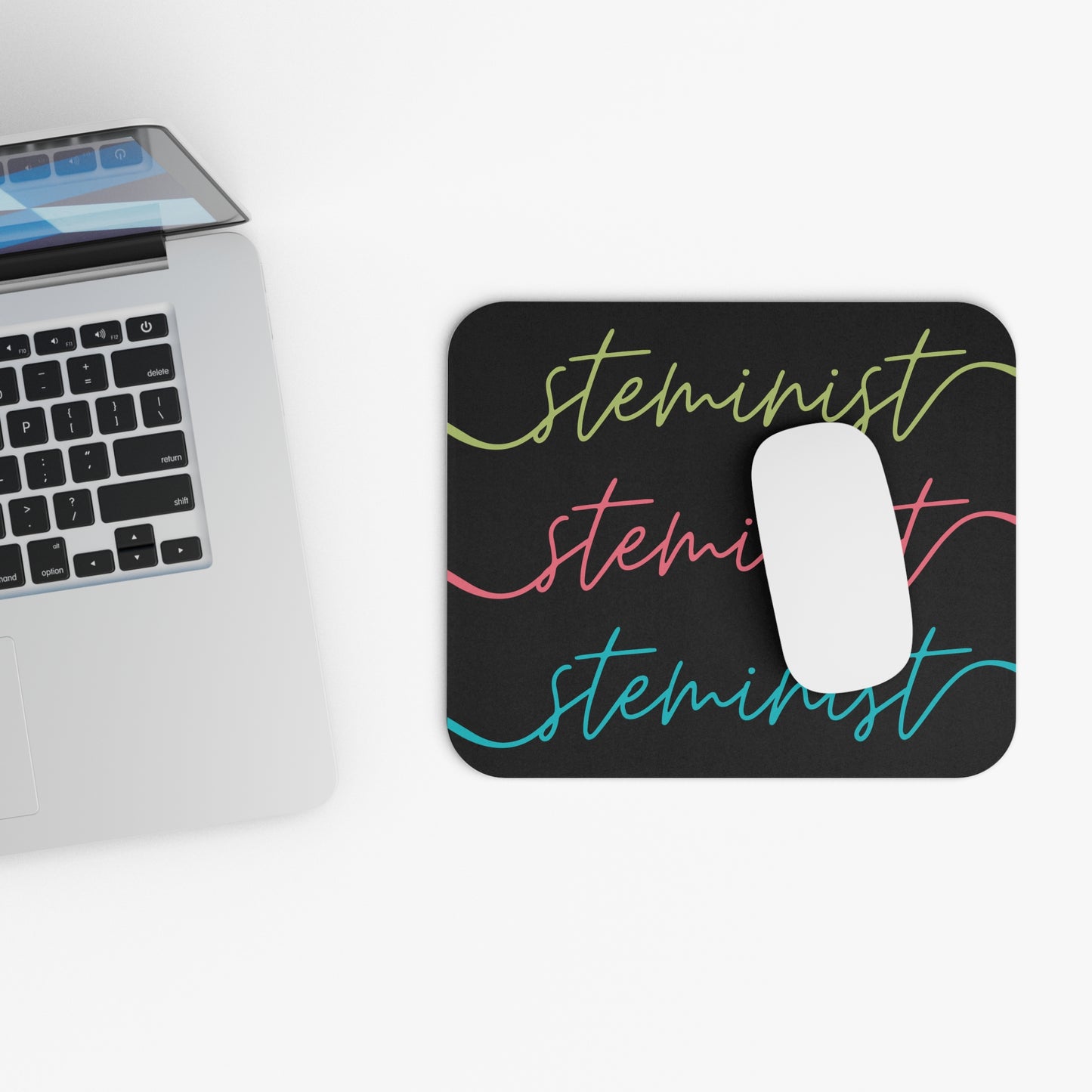 Steminist Cursive Mouse Pad