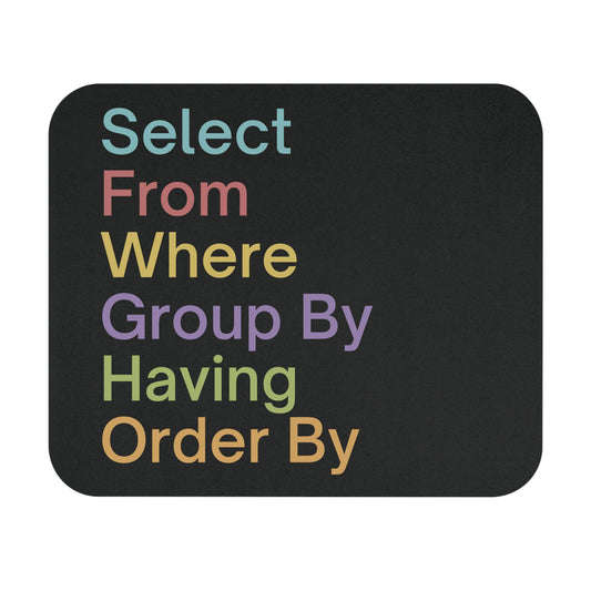 Colorful SQL Mouse Pad