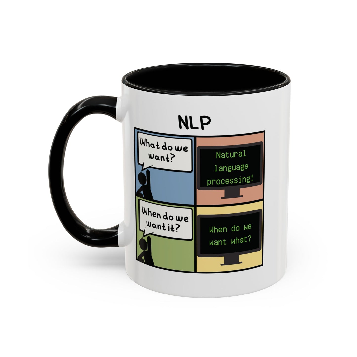 Natural Language Processing (NLP) Comic Mug