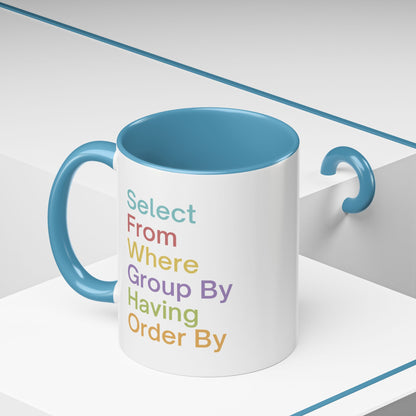 Colorful SQL Mug
