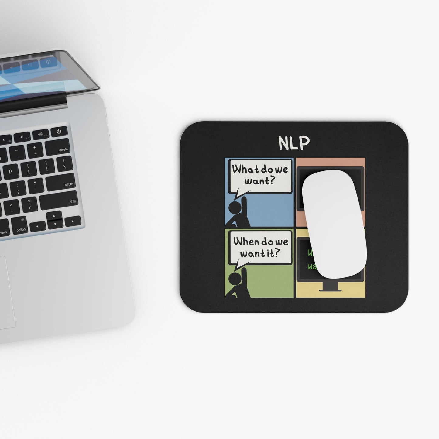 Natural Language Processing (NLP) Comic Mouse Pad