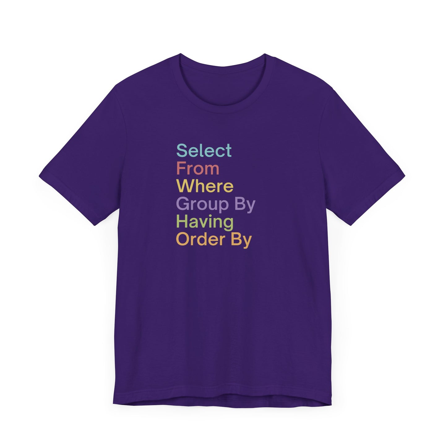 Colorful SQL Tee