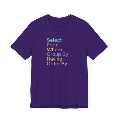 Colorful SQL Tee