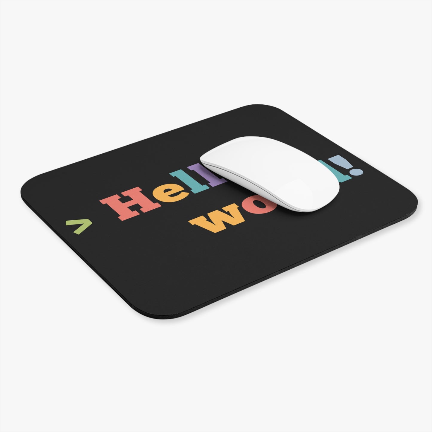 Hello, World! Colorful Mouse Pad