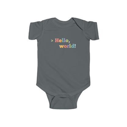 Hello, World! Baby Bodysuit