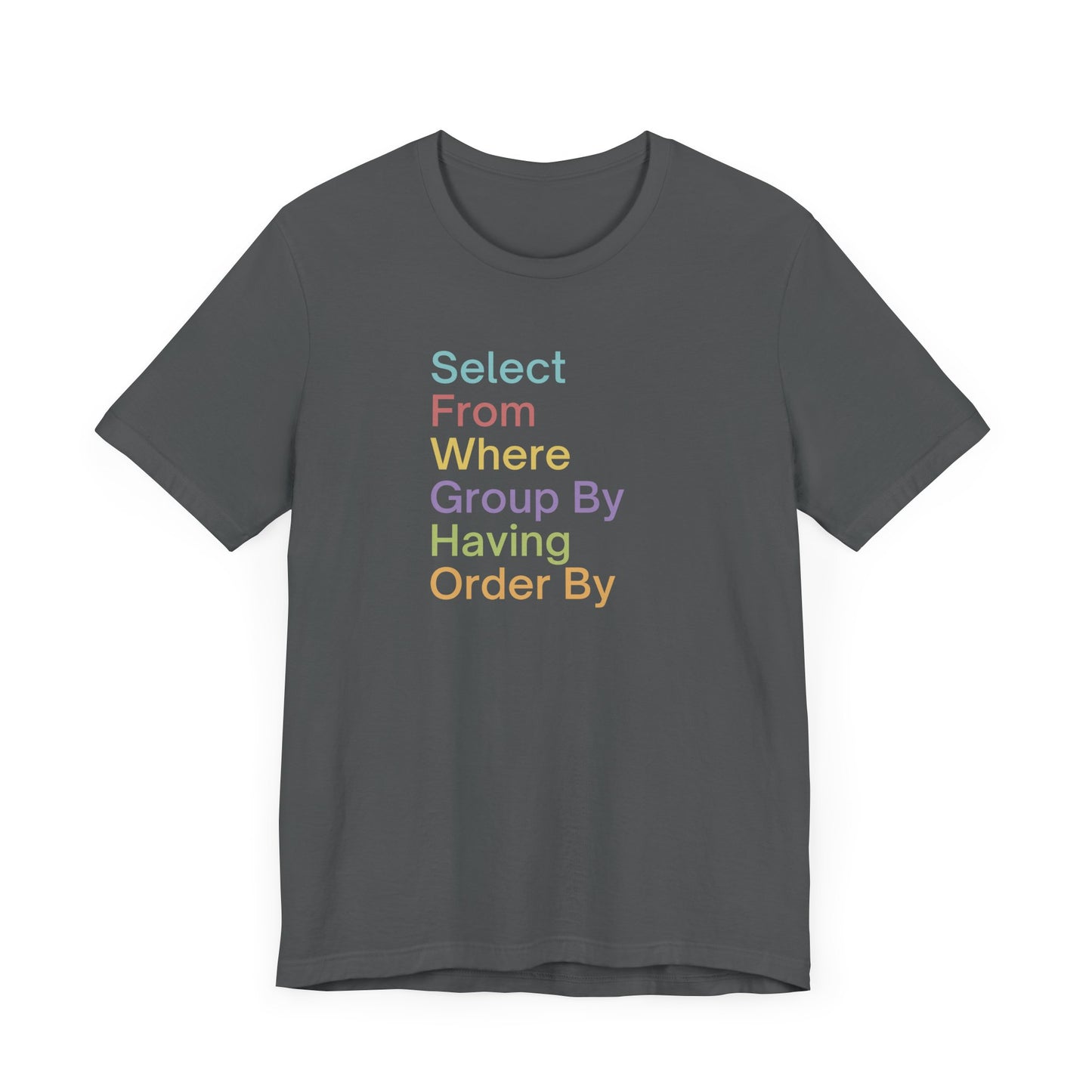 Colorful SQL Tee