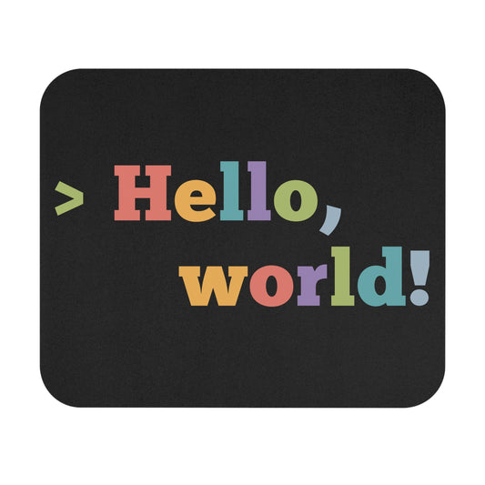 Hello, World! Colorful Mouse Pad