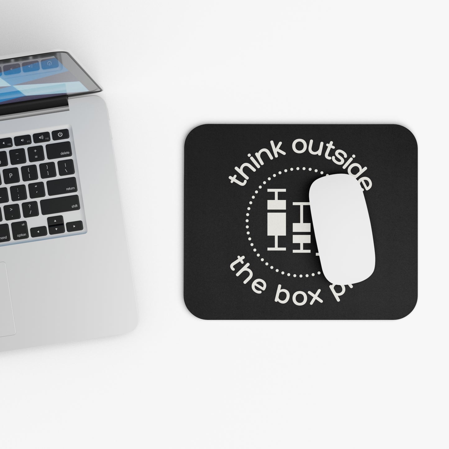 Think Outside the Box Plot Mouse Pad