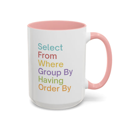 Colorful SQL Mug