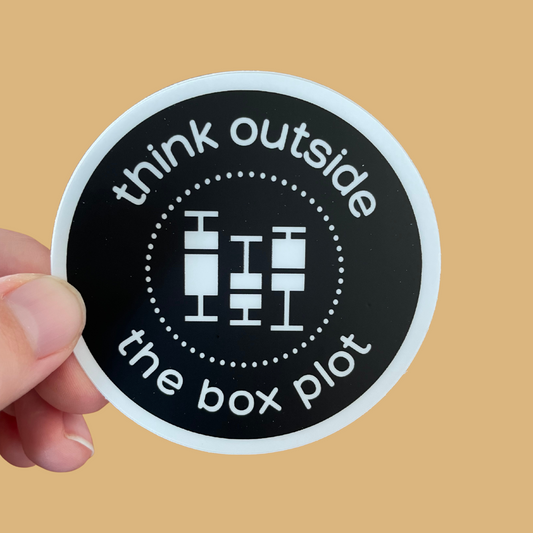 Think Outside the Boxplot Sticker