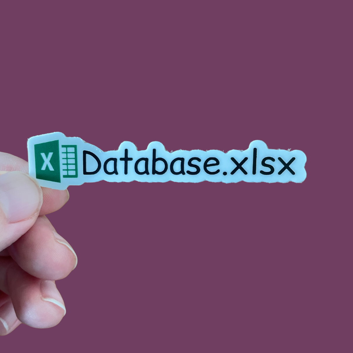Database.xlsx Sticker