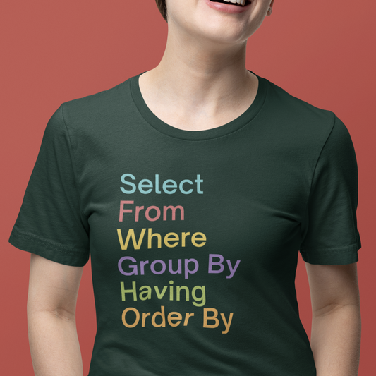 Colorful SQL Tee