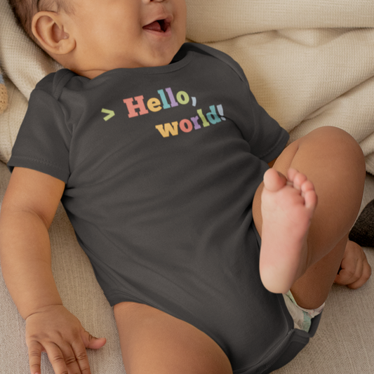 Hello, World! Baby Bodysuit
