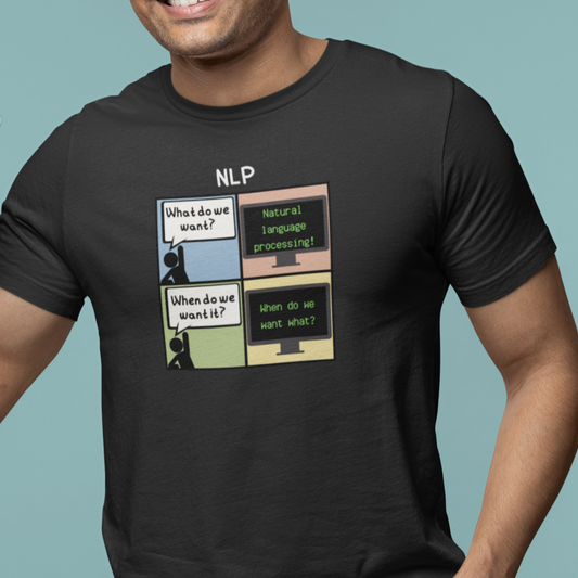 Natural Language Processing (NLP) Comic Tee